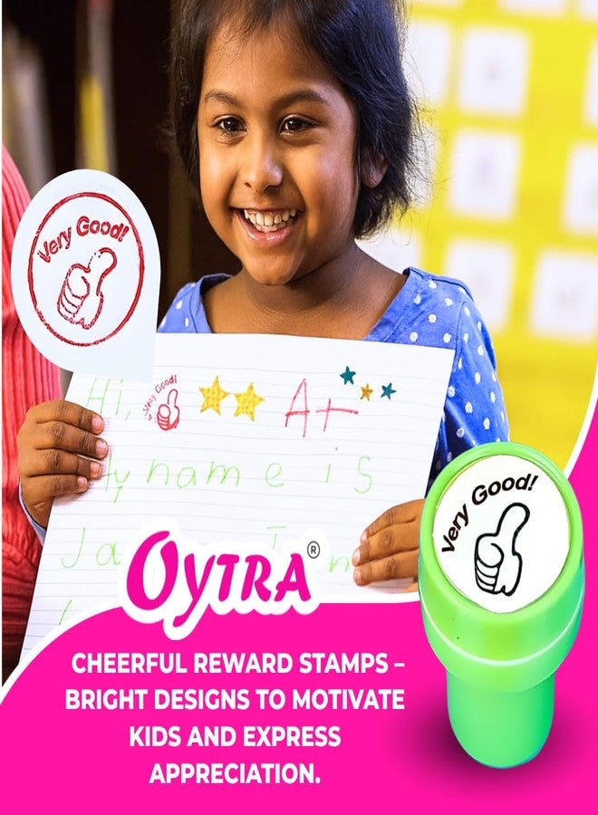 Oytra Rubber Stamps for Kids and Motivation Reward 40 Piece Self Inking Stamp Art Teachers Students Birthday Gift Craft Scrapbooking Birthday Party Favors & DIY Art Craft Supplies - Image 4